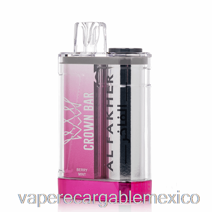 Vape Recargable Al Fakher Crown Bar Crystal 9000 Desechable Berry Mint